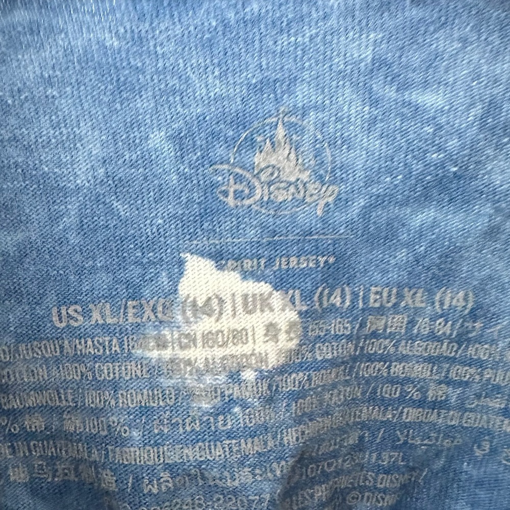 DISNEYLAND PARK blue denim bleach spirit jersey - Picture 4 of 4